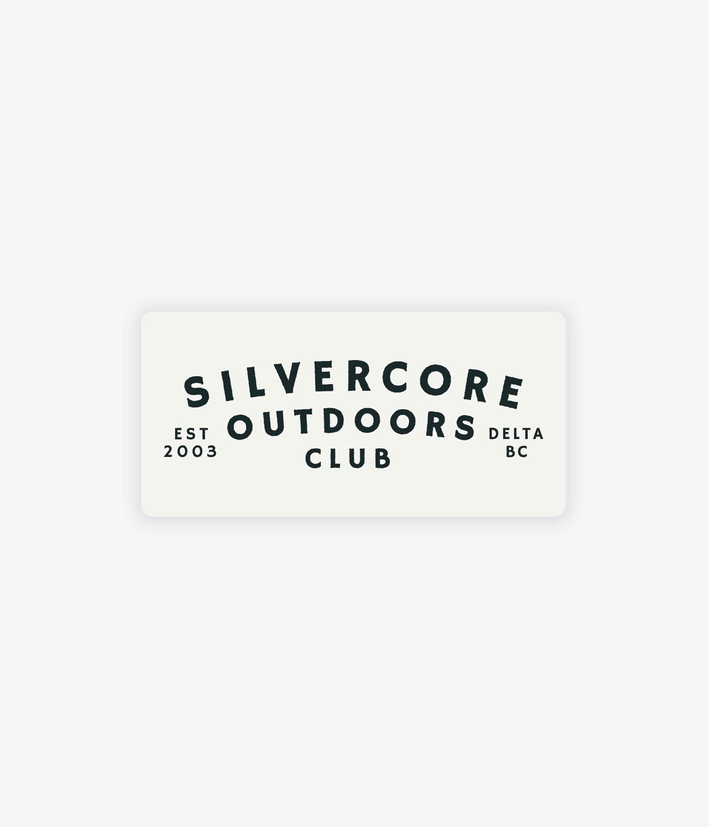 Small Silvercore Outdoors Club Sticker