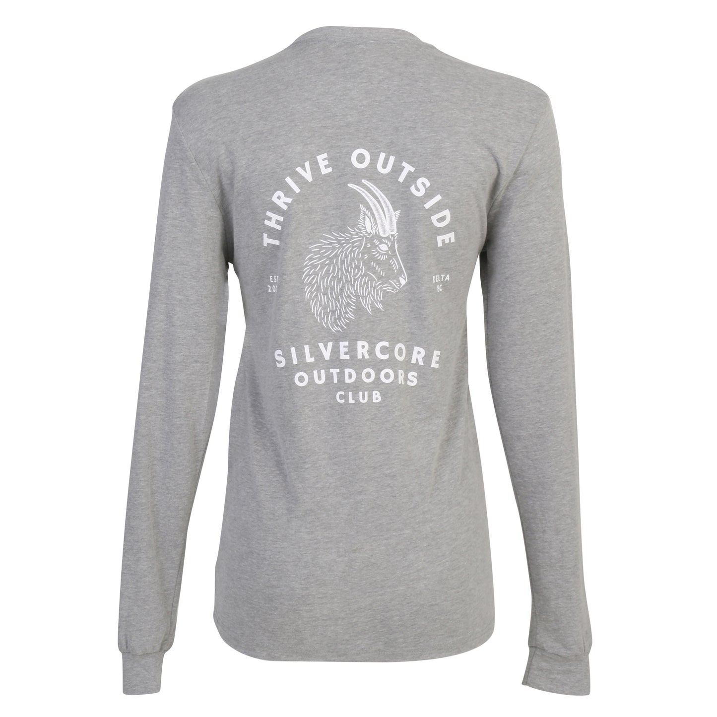 Rear view of Silvercore Long Sleeved Tee