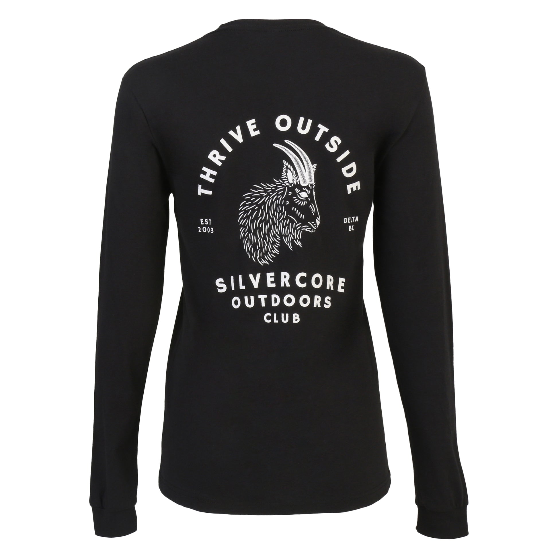 Rear view of Silvercore Long Sleeved Tee